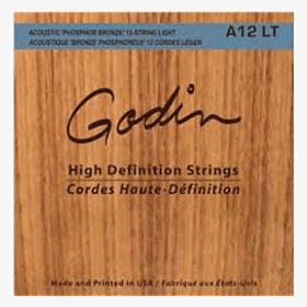 Godin A12 Phosphor Bronze Acoustic Guitar Strings - Plywood, HD Png Download, Transparent PNG