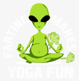 Alien Doing Yoga, HD Png Download, Transparent PNG