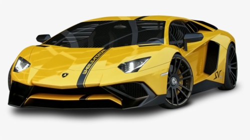 Yellow Lamborghini Aventador Car - Lamborghini Aventador Sv Tuning, HD Png Download, Transparent PNG