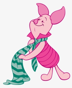 Winnie The Pooh Piglet With Scarf, HD Png Download, Transparent PNG
