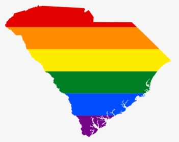 South Carolina Gay - South Carolina Flag Map, HD Png Download, Transparent PNG