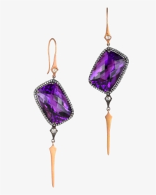 Purple-earring - Earrings, HD Png Download, Transparent PNG