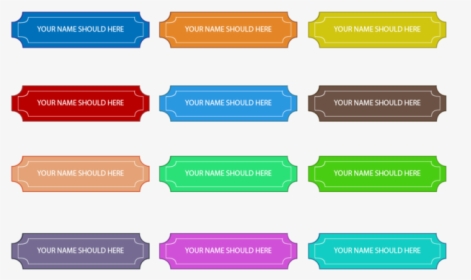 Name Plate Vector - Vector Name Plate Png, Transparent Png, Transparent PNG