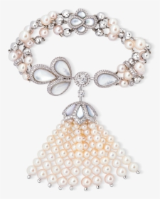 Tassel Tassel Bracelet With Akoya Pearl Add To Wishlist - Necklace, HD Png Download, Transparent PNG