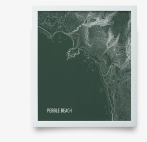 Pebble Beach Topo Green Giclée Print     Data Image - Visual Arts, HD Png Download, Transparent PNG