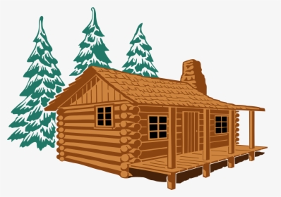 Cabin Clipart - Free Log Cabin Clipart, HD Png Download, Transparent PNG