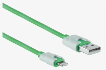 Usb A Connector To Lightning Connector, Green, 2 M - Usb Cable, HD Png Download, Transparent PNG