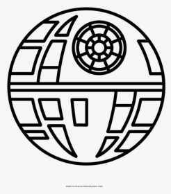 Death Star Coloring Page - Star Wars Death Star Clipart, HD Png Download, Transparent PNG