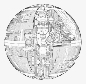 Star Wars Death Star Blueprints, HD Png Download, Transparent PNG