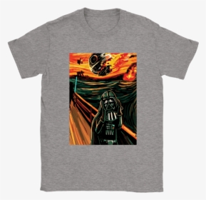 The Scream Star Wars Falling Death Star Darth Vader - Philadelphia Flyers Grateful Dead Shirt, HD Png Download, Transparent PNG