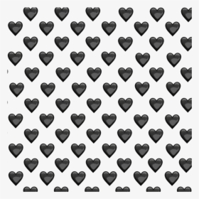 #background #wallpaper #black #heart #emoji #blackheart - Lot Of Red Hearts Emoji, HD Png Download, Transparent PNG