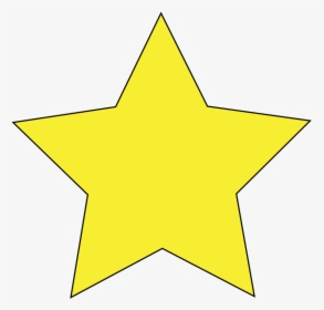 Star Vector - Yellow Star With Black Background, HD Png Download, Transparent PNG