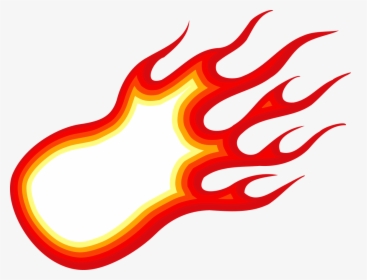 Comic Fireball Flame Vector 4 - Illustration, HD Png Download, Transparent PNG
