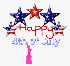 #4thofjuly #nationalday Hey Happy 4th Of July - Patriotic Stars, HD Png Download, Transparent PNG