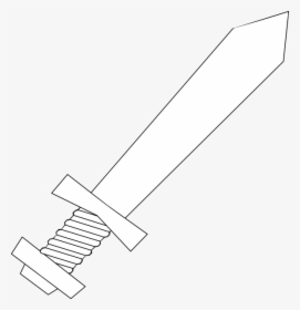 Sword Clip Art At Clker - Sword Clipart Png White, Transparent Png, Transparent PNG