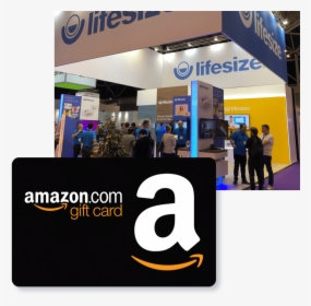Lifesize Infocomm Booth With Amazon Gift Card - Amazon Gift Card Free, HD Png Download, Transparent PNG