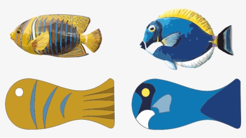 Led Torch - Colour Fish Image Drawing, HD Png Download, Transparent PNG