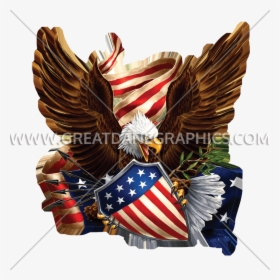 Eagle With Us Shield, HD Png Download, Transparent PNG