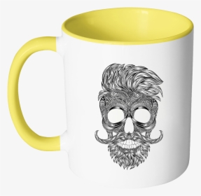 Silhouette Skull Accent Mug - Mug, HD Png Download, Transparent PNG