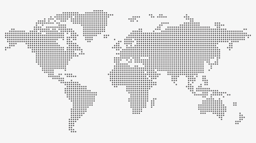 World Dot Map Png , Png Download - World Map Dotted Png, Transparent Png, Transparent PNG