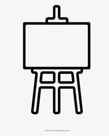 Endorsed Easel Coloring Page - Easel Coloring Page, HD Png Download, Transparent PNG