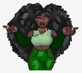 Art Transparent Black Woman Free Photo - Black Woman Cartoon Png, Png Download, Transparent PNG