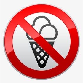No Ice Cream Prohibition Sign Png Clipart - No Parking Sign Transparent Background, Png Download, Transparent PNG