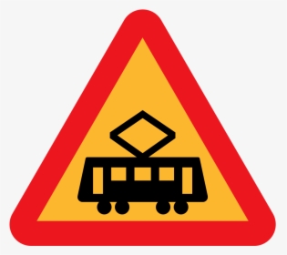 Tram Roadsign - Fence Sign, HD Png Download, Transparent PNG