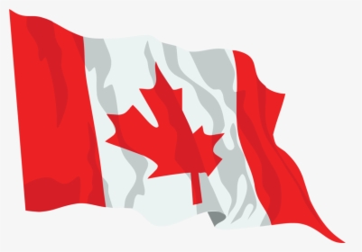 Plant,leaf,red Flag - Waving Canadian Flag Png, Transparent Png, Transparent PNG
