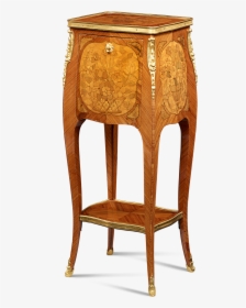French Louis Xvi Floral Marquetry Side Table - End Table, HD Png Download, Transparent PNG