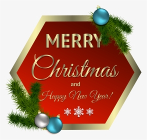 Merry Christmas Clipart Png - Christmas Decors Merry Christmas, Transparent Png, Transparent PNG