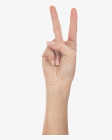 Hand Two Fingers Png, Transparent Png, Transparent PNG
