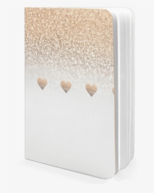 Dailyobjects Gatsby Gold Ombre White Hearts A5 Notebook - Heart, HD Png Download, Transparent PNG