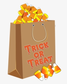Trick Or Treating Halloween Candy Corn Clip Art - Transparent Background Halloween Candy Clipart, HD Png Download, Transparent PNG