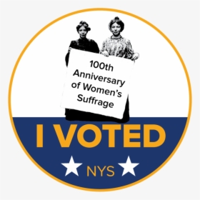 Women's Suffrage I Voted Sticker, HD Png Download, Transparent PNG