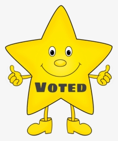 #voted #stickers #@effie-s #freetoedit - Cartoon Animated Star, HD Png Download, Transparent PNG