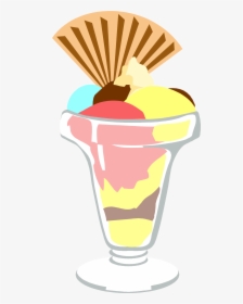 Ice Cream Clipart Transparent Background - Clip Art Transparent Ice Cream Scoops Cartoon, HD Png Download, Transparent PNG