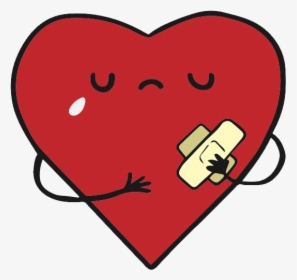 Cartoon Wounded Heart Png Download - 受傷 的 心, Transparent Png, Transparent PNG