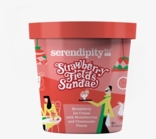 Pints-mockup Noshadow Sfs - Serendipity Strawberry Fields Sundae, HD Png Download, Transparent PNG