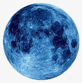 Full Moon Lunar Eclipse Blue Moon Supermoon - Blue Full Moon Png, Transparent Png, Transparent PNG
