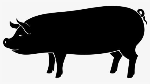 Pig Silhouette Png - Pig Roast Silhouette, Transparent Png, Transparent PNG