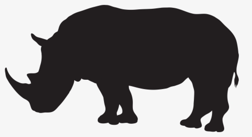 Rhino Silhouette Png Transparent Clip Art Image - Rhino Silhouette Clip Art, Png Download, Transparent PNG