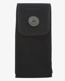 Black Suede Leather Single Watch Pouch - Leather, HD Png Download, Transparent PNG