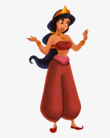 Disney Princess Jasmine Red , Png Download - Disney Princesses Cartoon Characters, Transparent Png, Transparent PNG