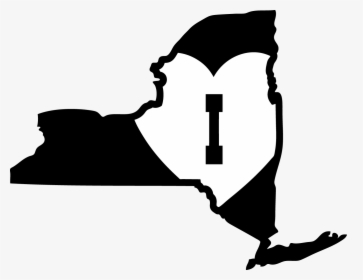 I Heart Ny State Outline [ny11] - New York Colony Outline, HD Png Download, Transparent PNG