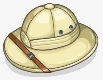Cartoon Safari Hat Modern Item Detail Itembrowser - Pith Helmet Clipart, HD Png Download, Transparent PNG