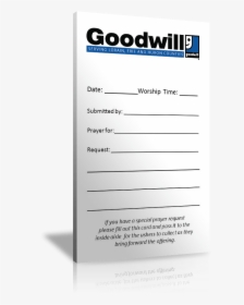 3” X 5” Business Form Pads - Goodwill, HD Png Download, Transparent PNG