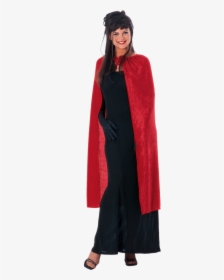 45 Inch Red Panne Velvet Costume Cape - Cape, HD Png Download, Transparent PNG