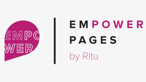 The Empower Page Logo Is A Pink Upside-down Tear Drop - Circle, HD Png Download, Transparent PNG