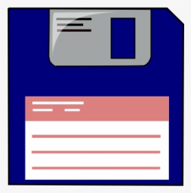Labelled Blue Floppy Disk Vector Clip Art - Icone Enregistrer Png, Transparent Png, Transparent PNG